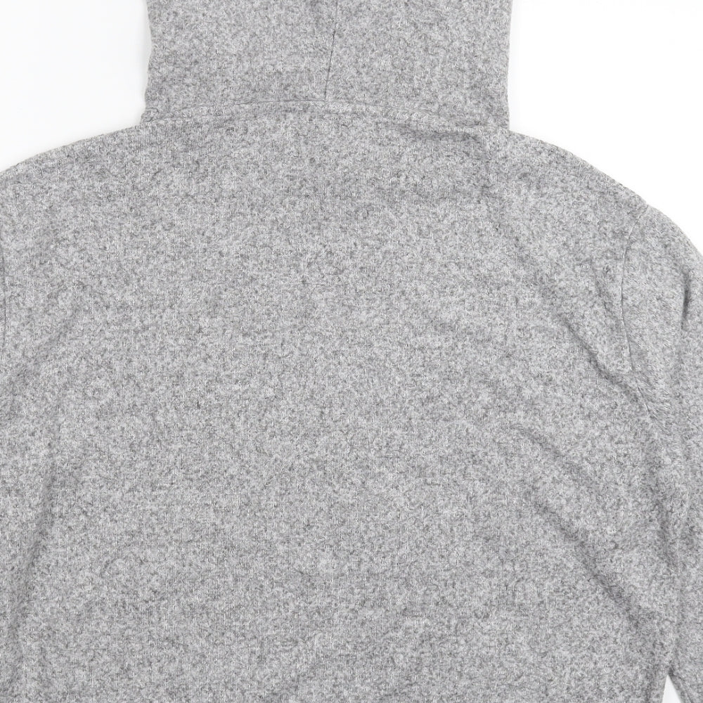 Zara Womens Grey Pullover Hoodie Size S