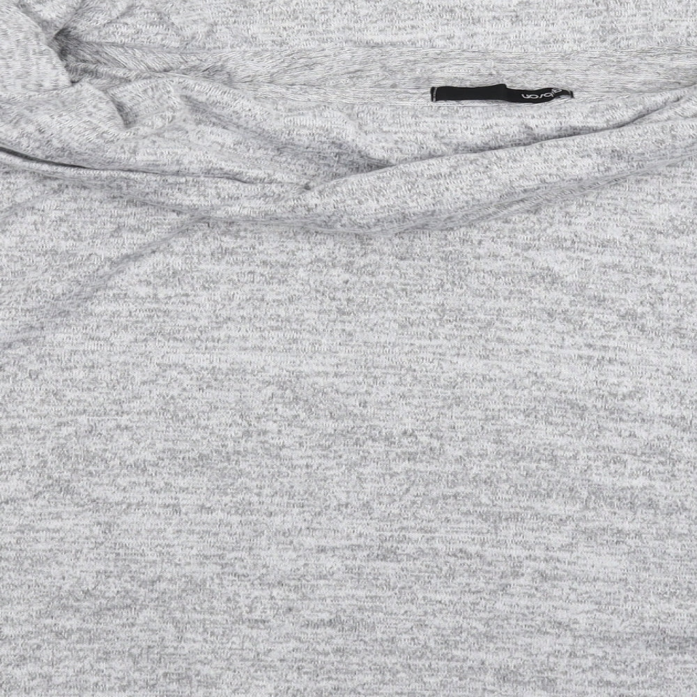 Gibson Womens Grey Knit Pullover Jumper Size M