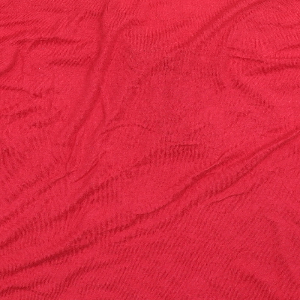 Elogy Womens Red Knit Pullover Jumper Size S