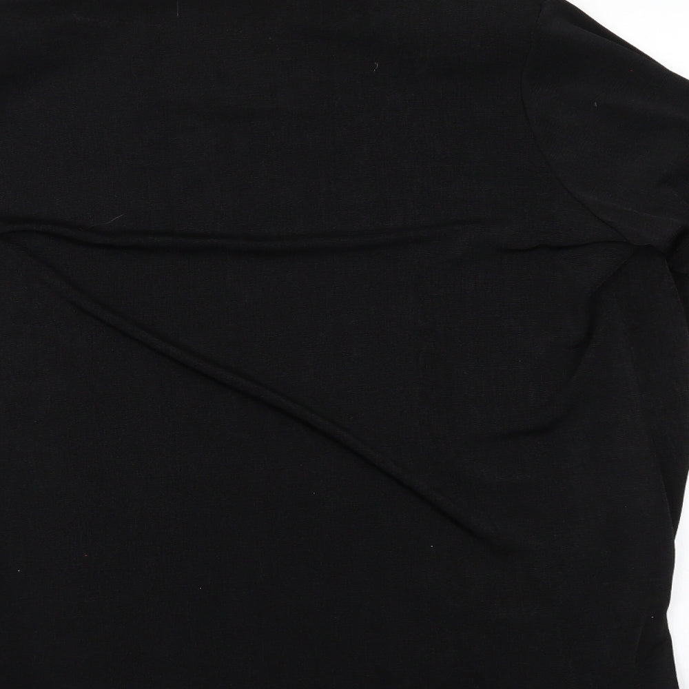 Emeliax Womens Black Cardigan Jumper Size L