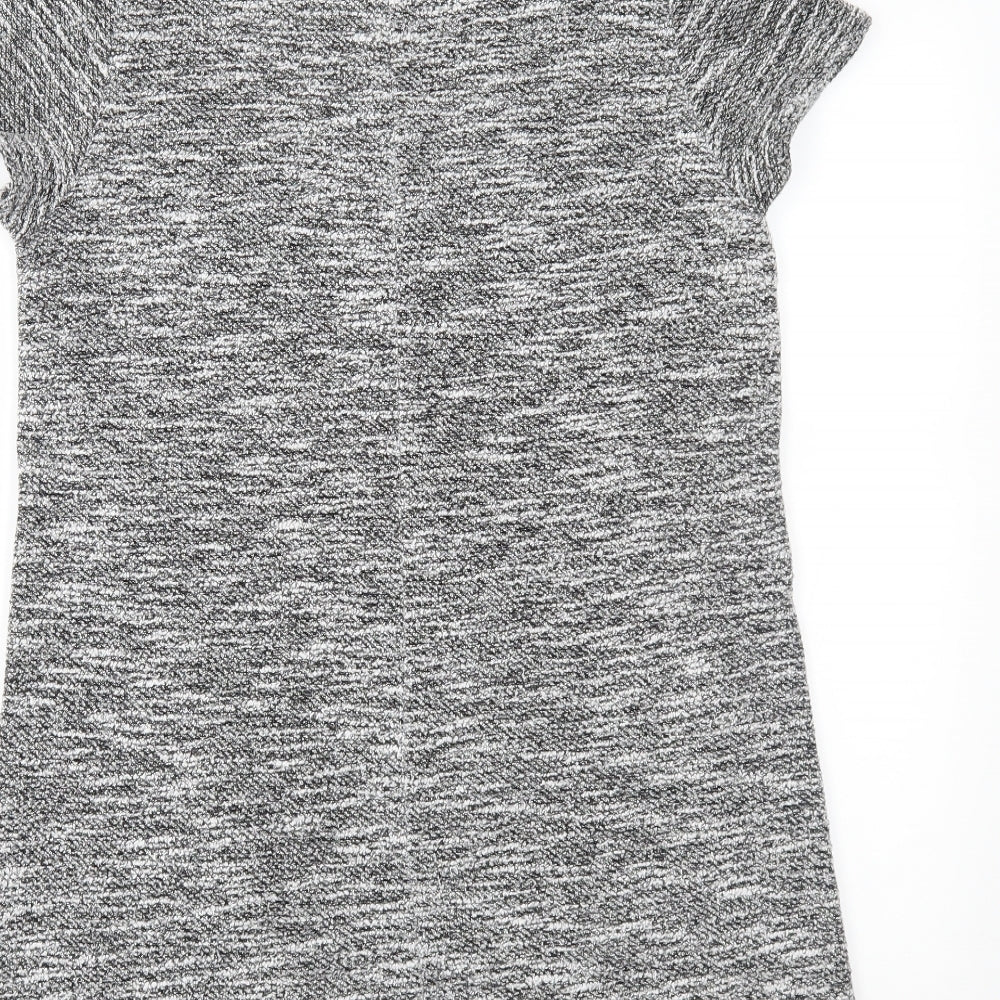 Miss Selfridge Womens Grey T-Shirt Dress Size 12