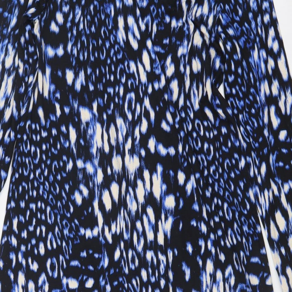 Principles Womens Blue Animal Print Shift Size 10