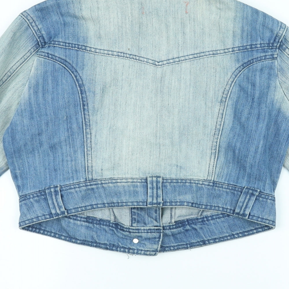 New Look Womens Blue Denim Jacket Size 10