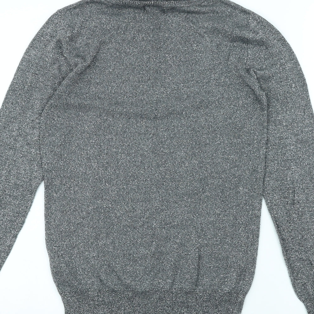 Atmosphere Womens Grey Basic T-Shirt Size 8