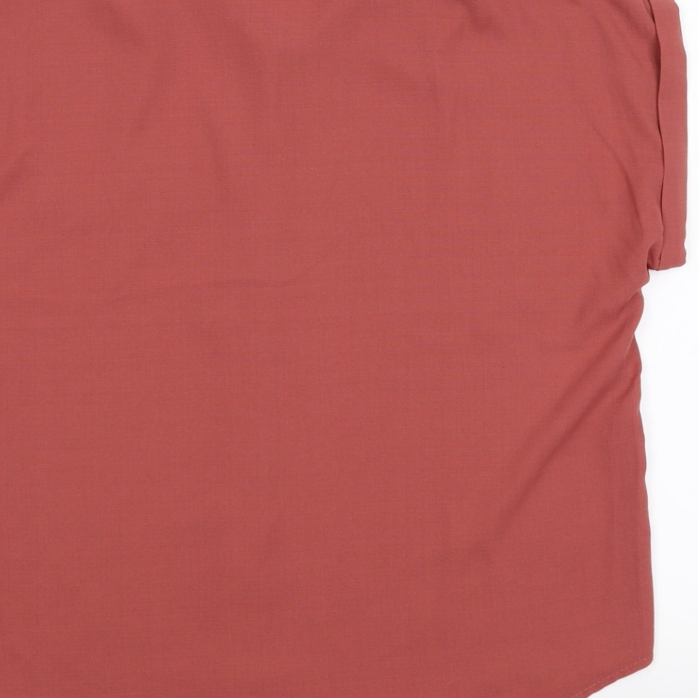 SheIn Womens Pink Basic Blouse Size M