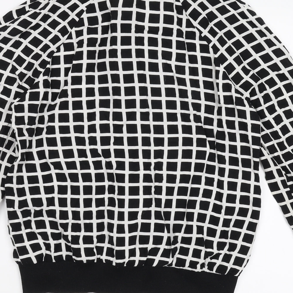 Primark Womens Black Check Jacket Size 10