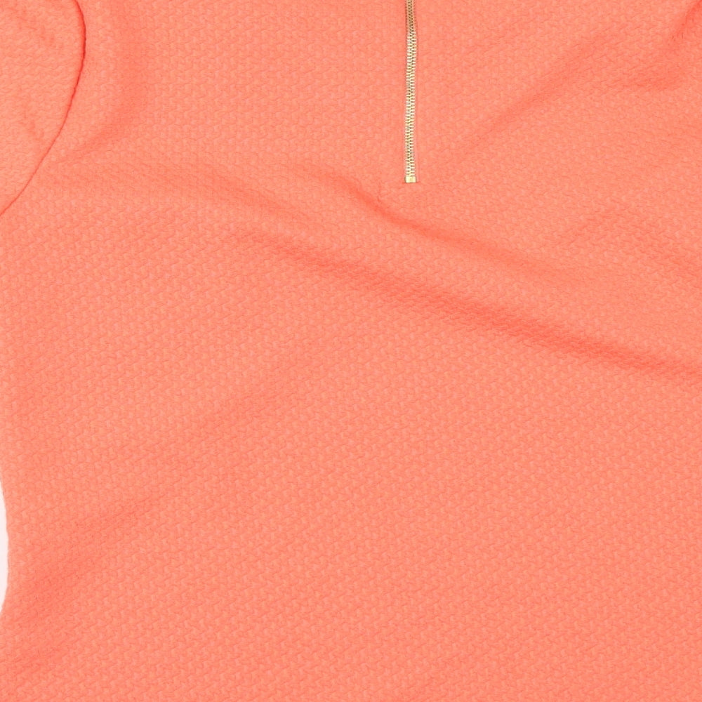 Marks and Spencer Womens Orange Basic T-Shirt Size 12