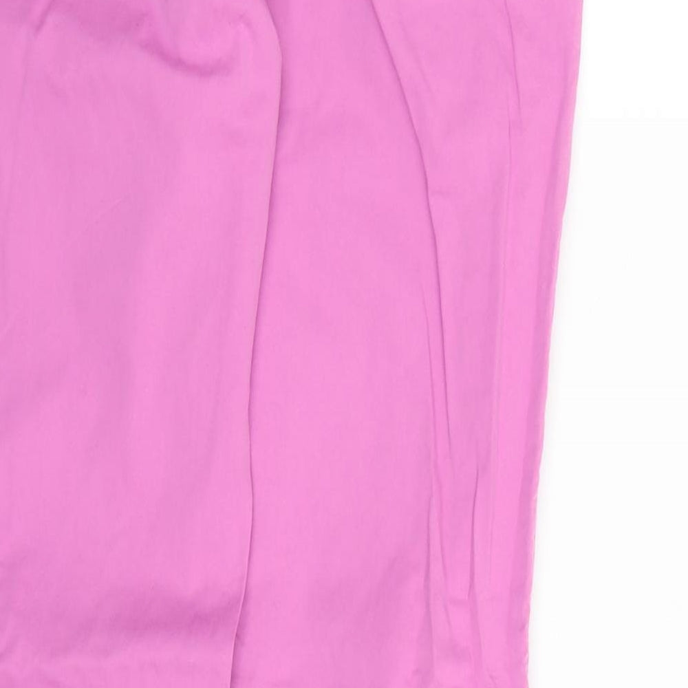 ESPRIT Womens Purple Chino Trousers Size 12 L32 in