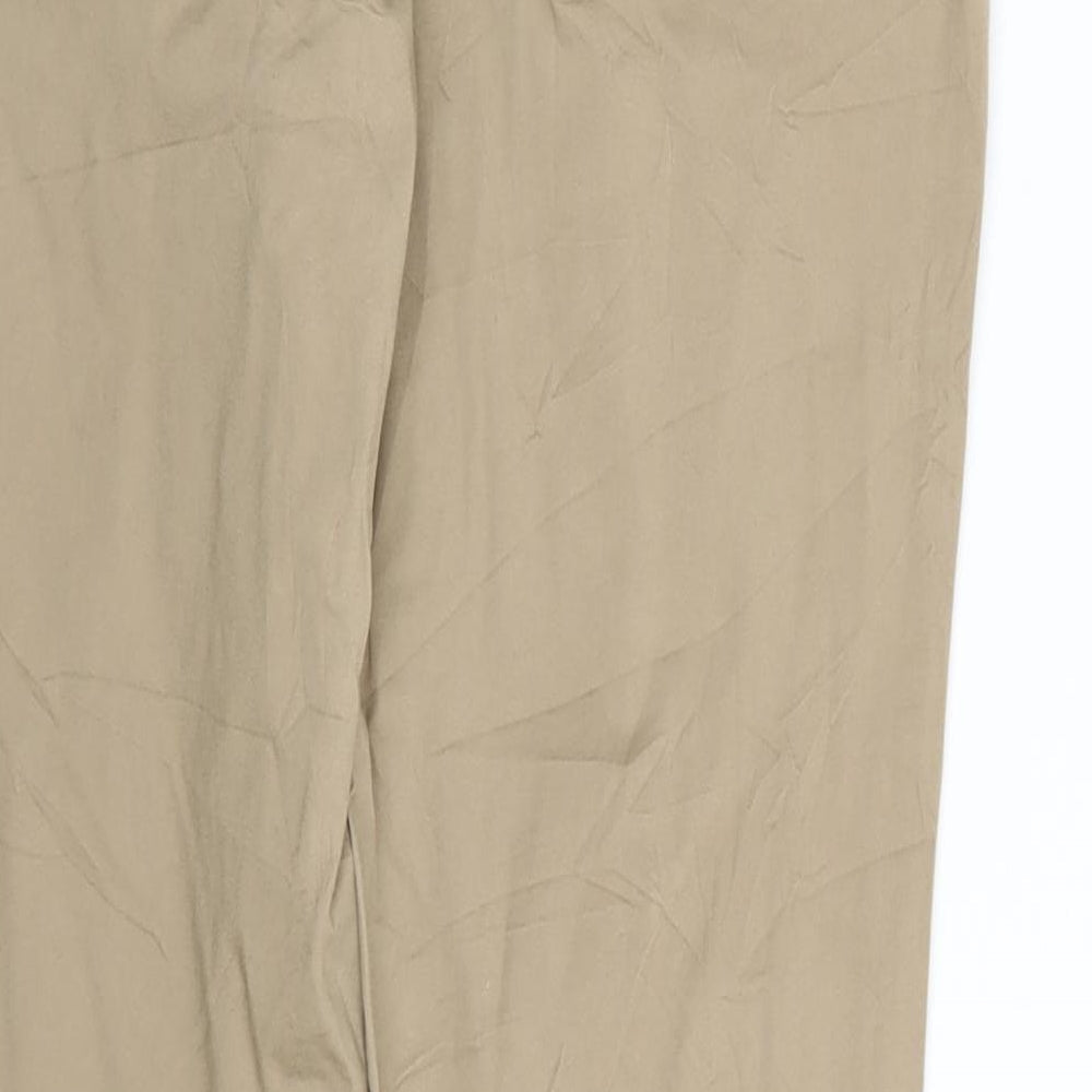 Cecilia Classics Womens Brown Chino Trousers Size 12 L31 in