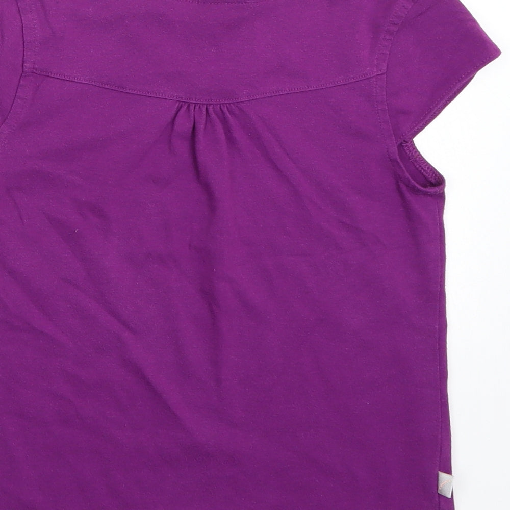 LA Gear Girls Purple Basic T-Shirt Size 7-8 Years