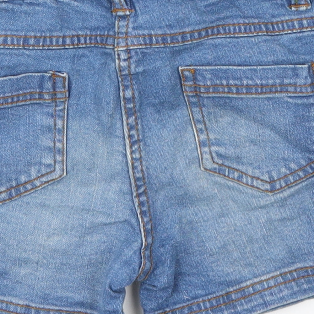 Minoti Girls Blue Denim Mom Shorts Size 5-6 Years