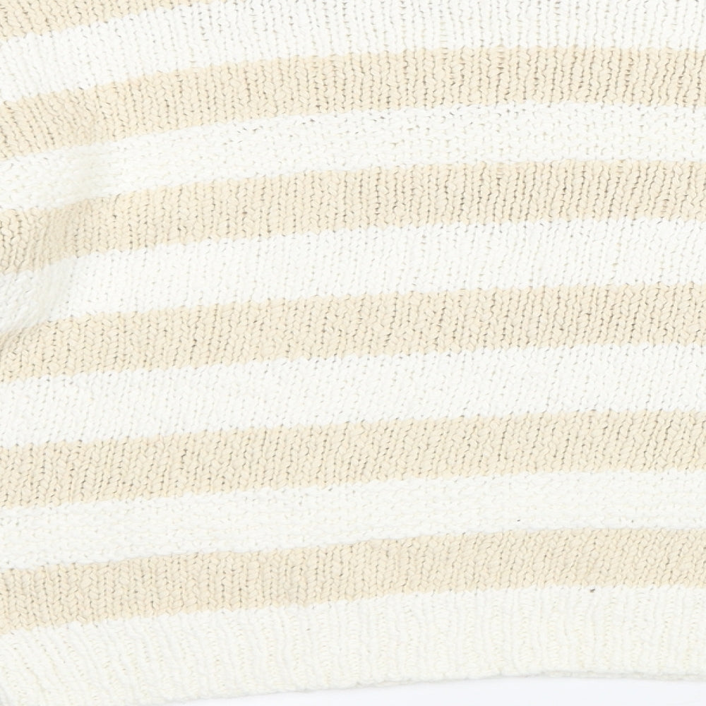 Primark Womens White Knit Pullover Jumper Size 10