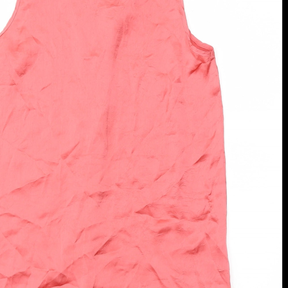 Spense Womens Pink Basic Blouse Size S