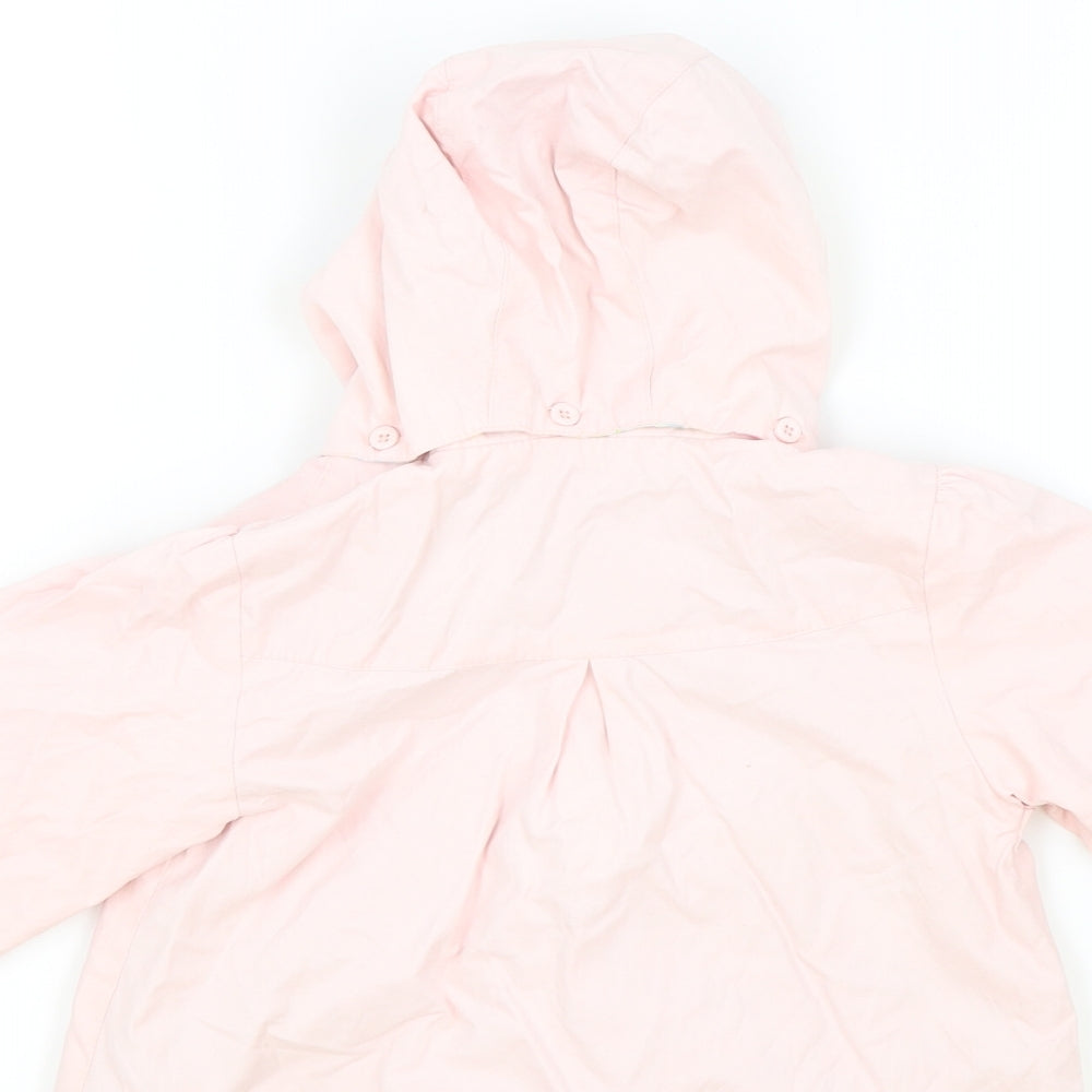 Vertbaudet Girls Pink Colourblock Anorak Jacket Size 2 Years