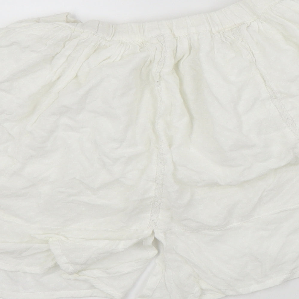 NEXT Girls White Colourblock Flare Skirt Size 8 Years