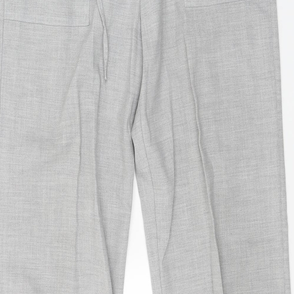 For Women Womens Grey Trousers Size 12 L29 in