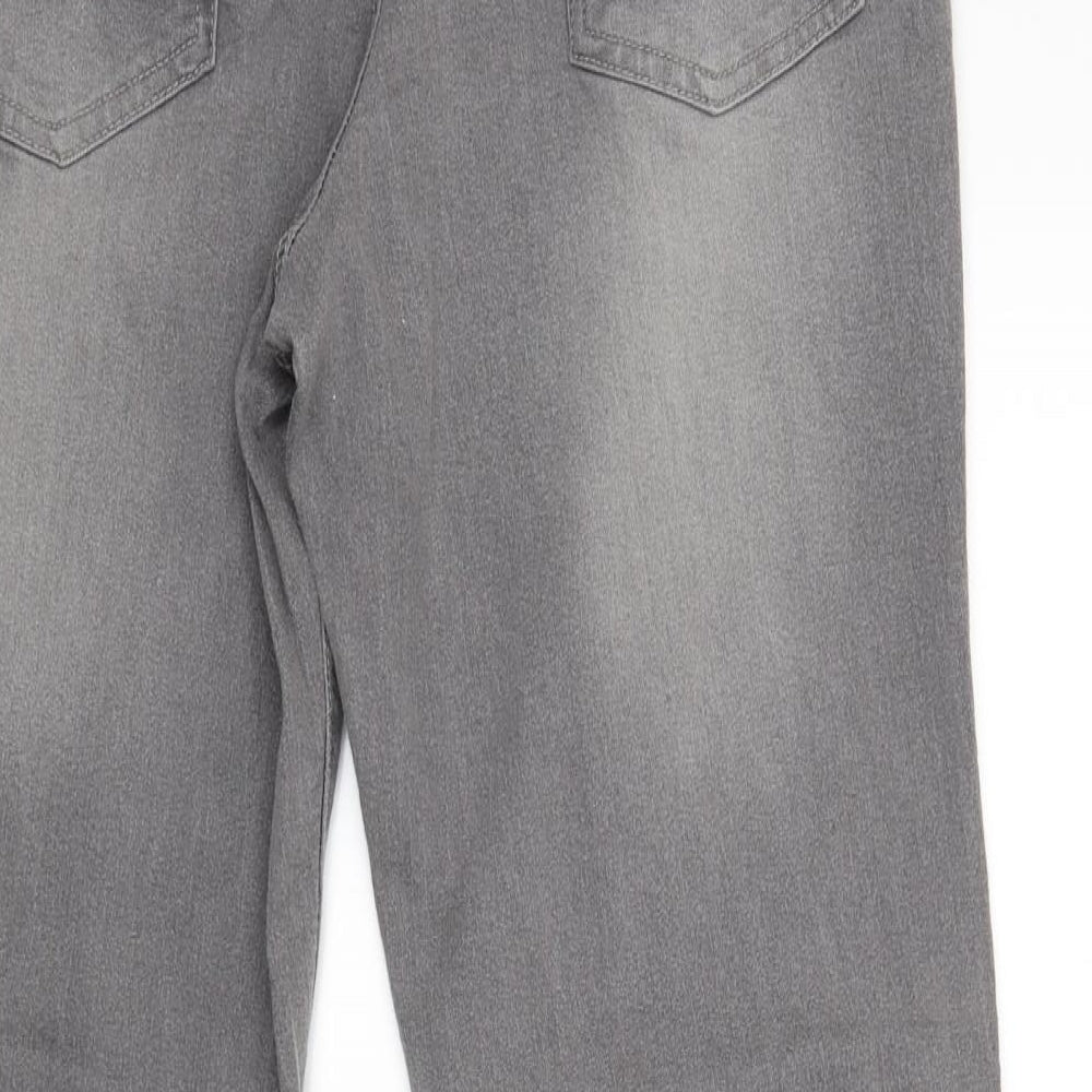 Preworn Womens Grey Denim Jegging Jeans Size 14 L26 in