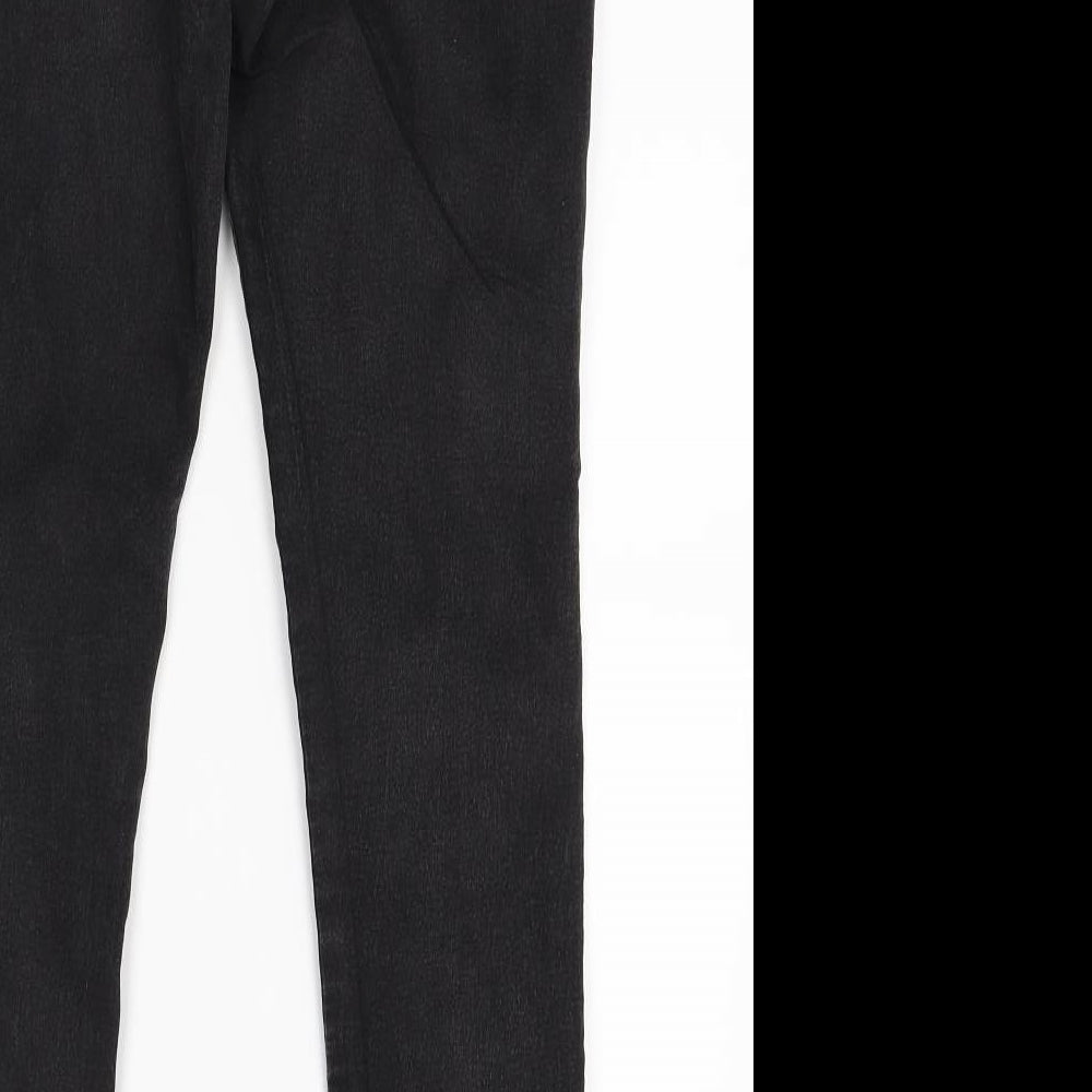 Dorothy Perkins Womens Black Denim Skinny Jeans Size 12 L28 in