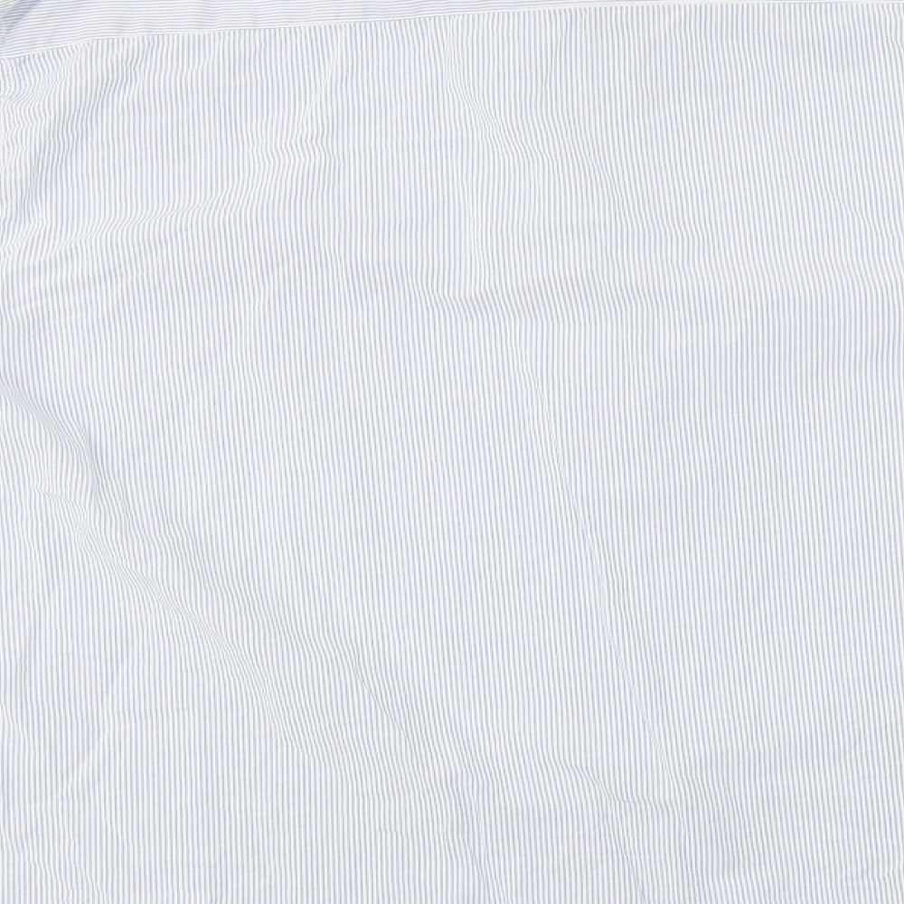 Easy Womens Blue Basic Button-Up Size XL