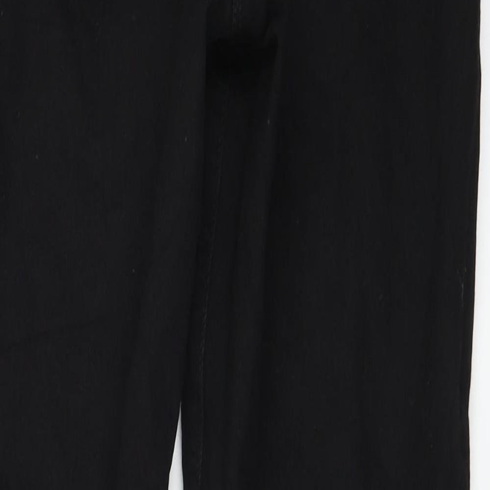 Studio Womens Black Trousers Size 10 L25 in