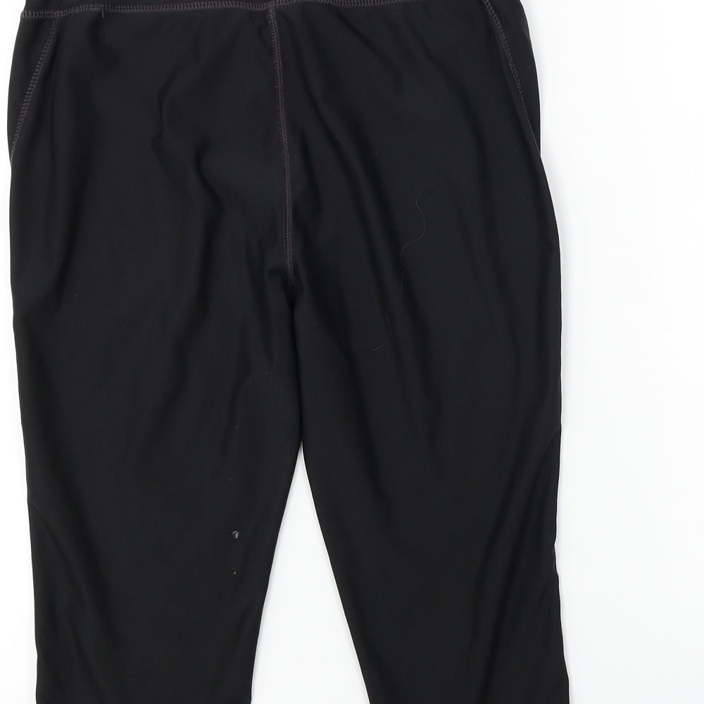 Authentic Womens Black Cropped Leggings Size S