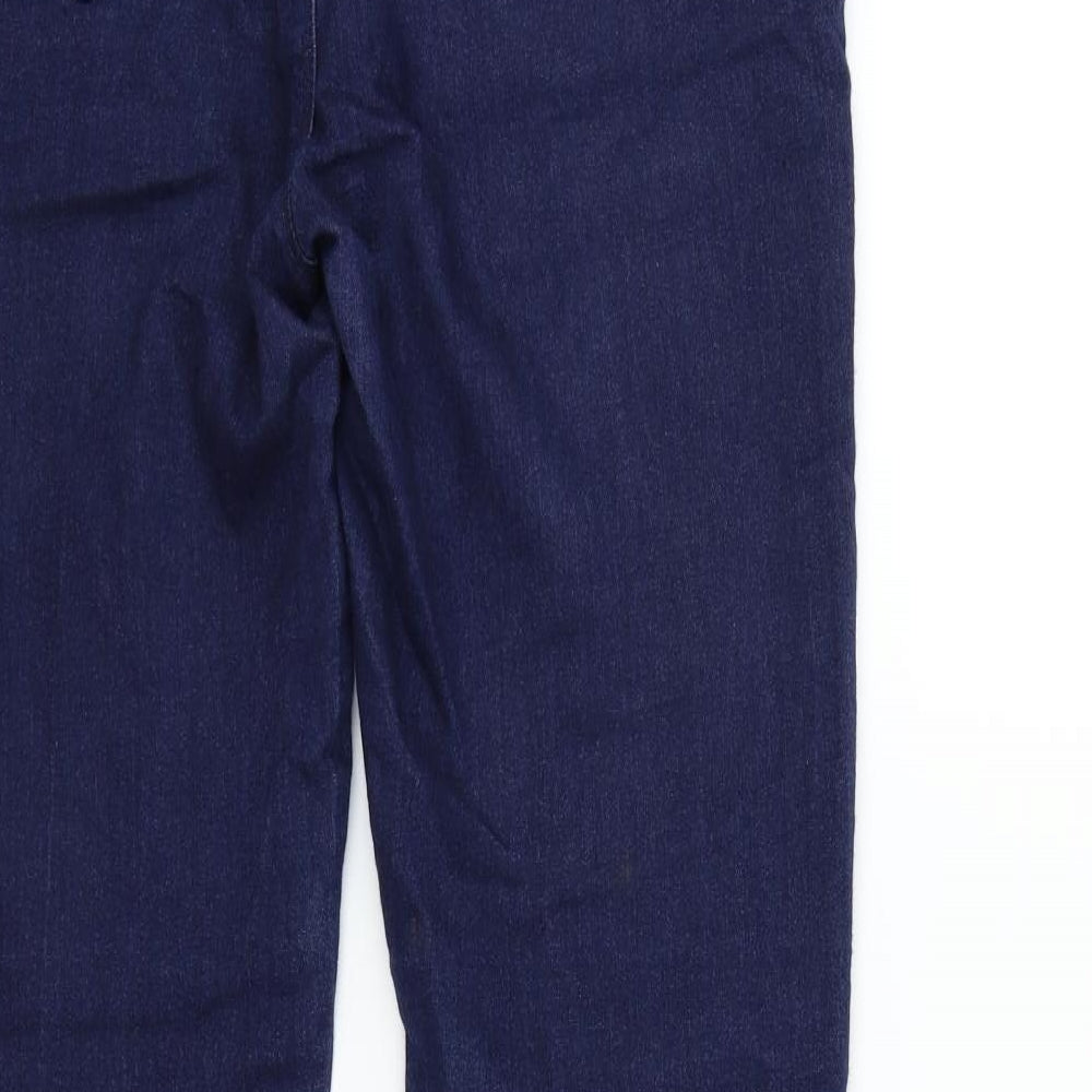 deniem & co Womens Blue Trousers Size 12 L29 in