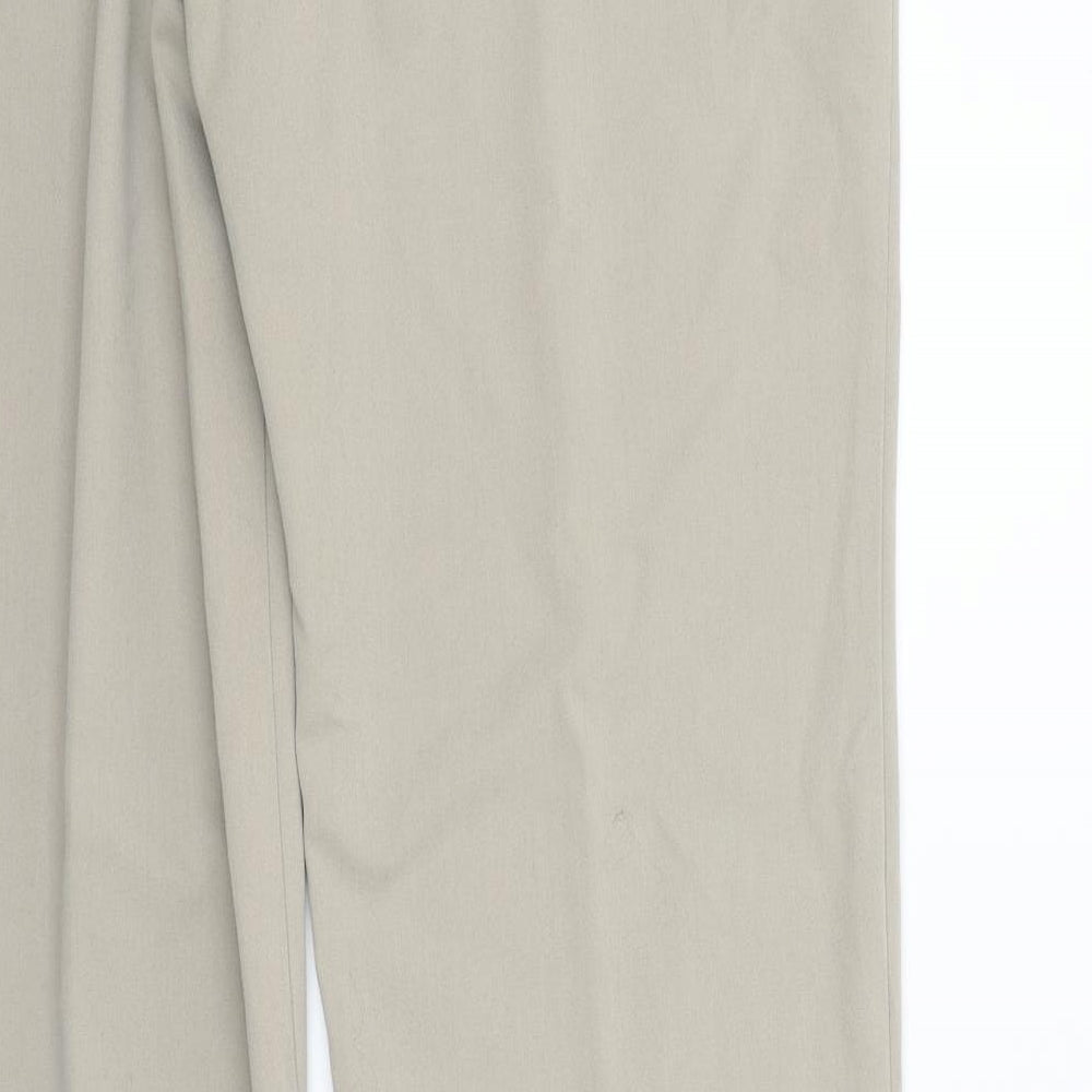 le luxe Womens Beige Trousers Size 16 L34 in