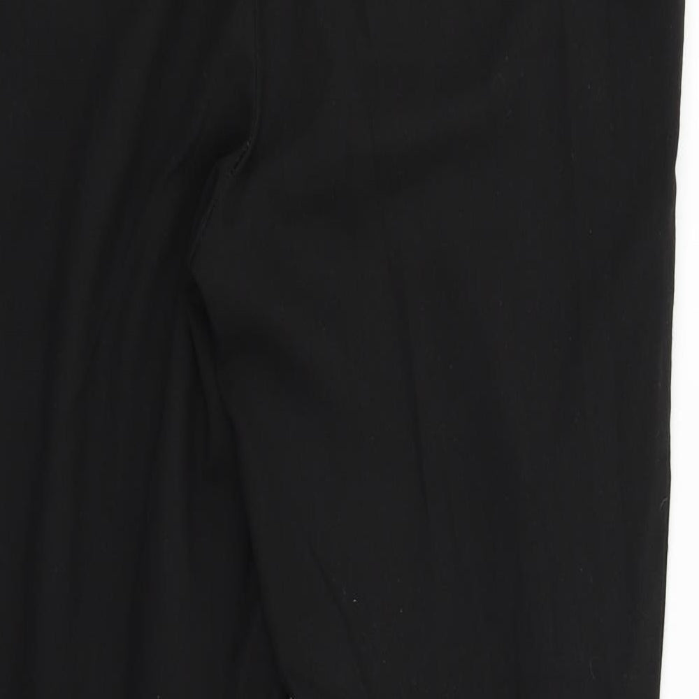 NEXT Womens Black Trousers Size 10 L24 in