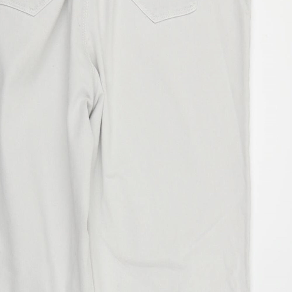 George Womens White Trousers Size 18 L27 in