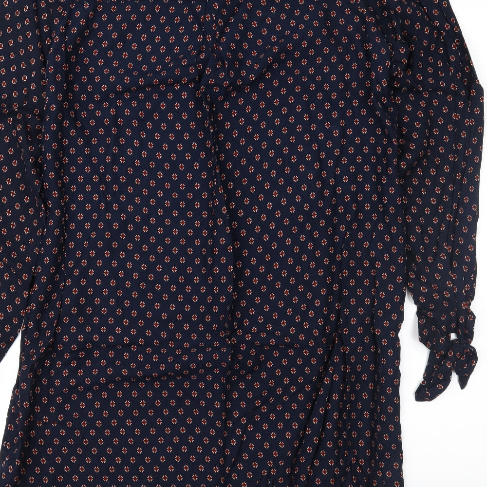H&M Womens Blue Geometric Shift Size 12