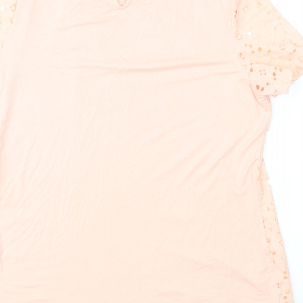 Dorothy Perkins Womens Pink Basic T-Shirt Size 16