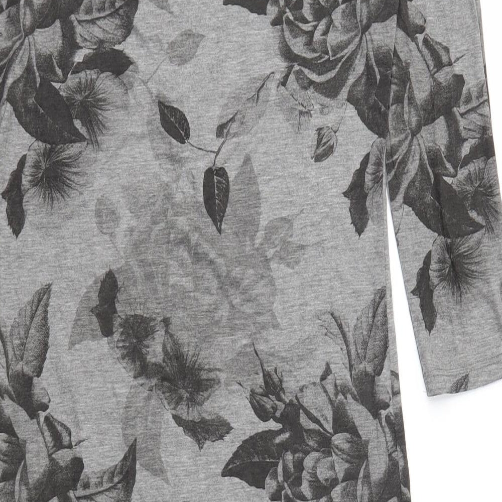 NEXT Womens Grey Floral Sheath Size 10