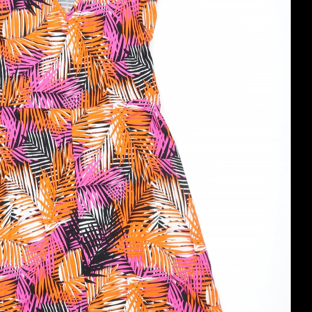 George Womens Multicoloured Geometric Jersey Fit & Flare Size S