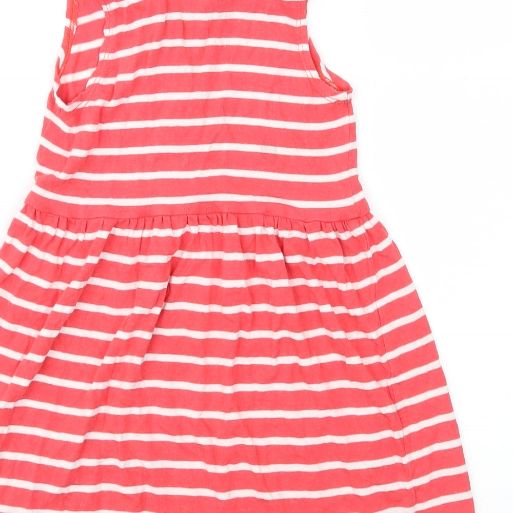 NEXT Girls Red Striped Jersey Fit & Flare Size 18-24 Months