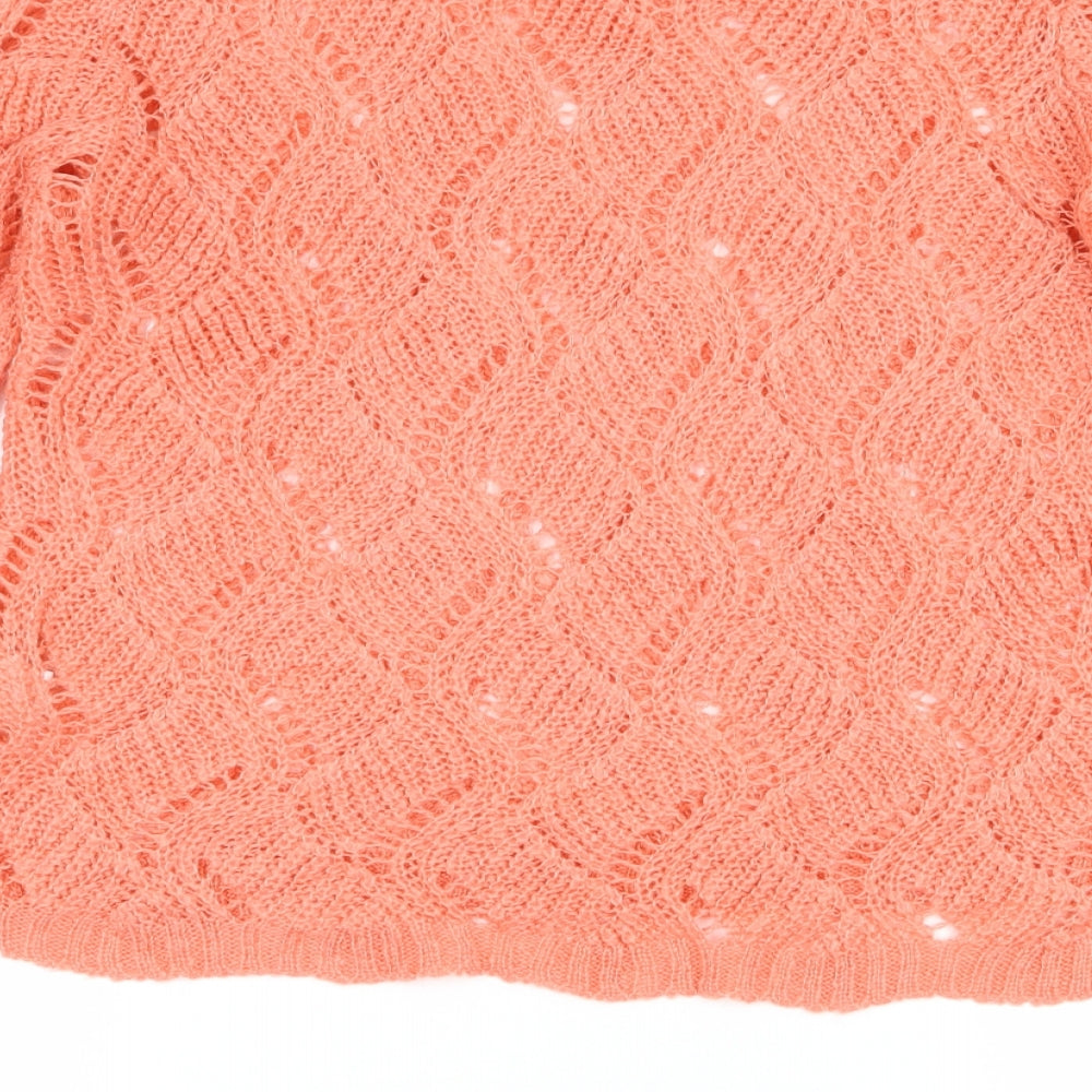 Atmosphere Womens Orange Knit Pullover Jumper Size 12