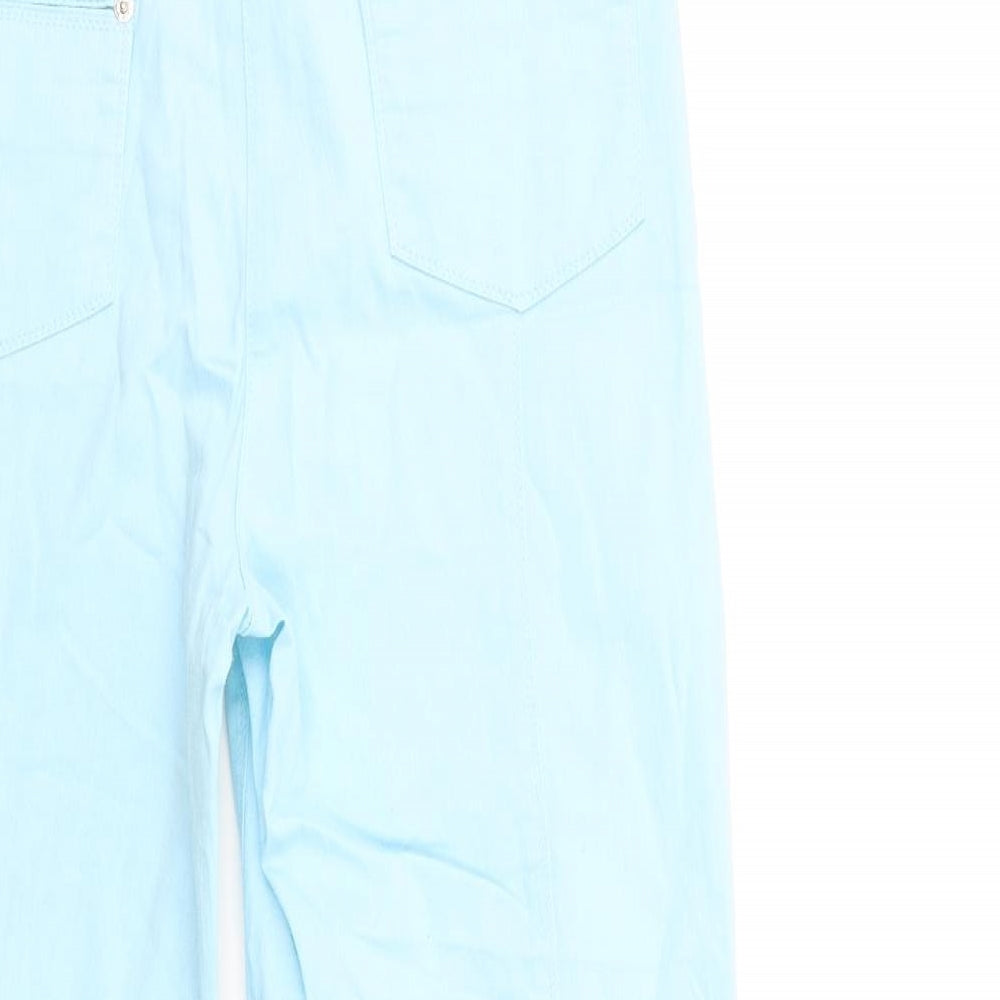 GETER HAHM Womens Blue Denim Straight Jeans Size 14 L25 in