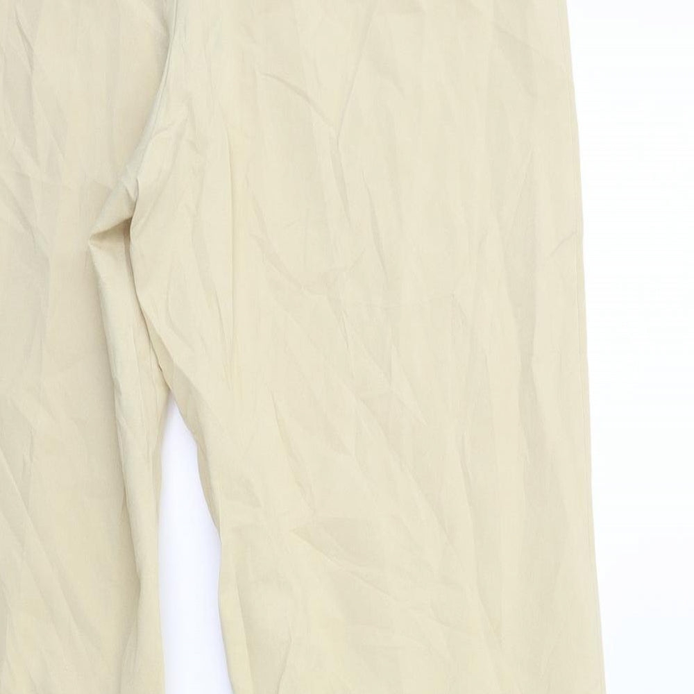 GEBER Womens Beige Trousers Size 14 L30 in