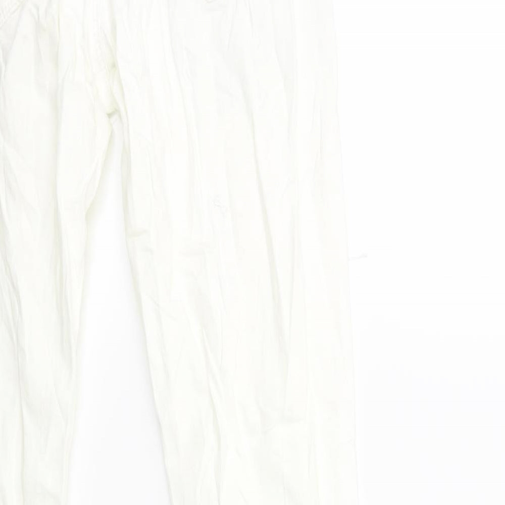 Tumble 'N Dry Womens White Denim Skinny Jeans Size 14 L30 in
