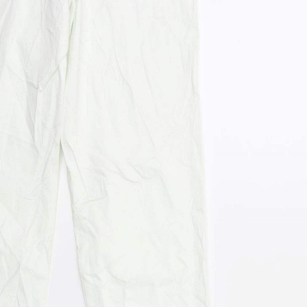 Lindex Womens White Denim Straight Jeans Size 8 L32 in