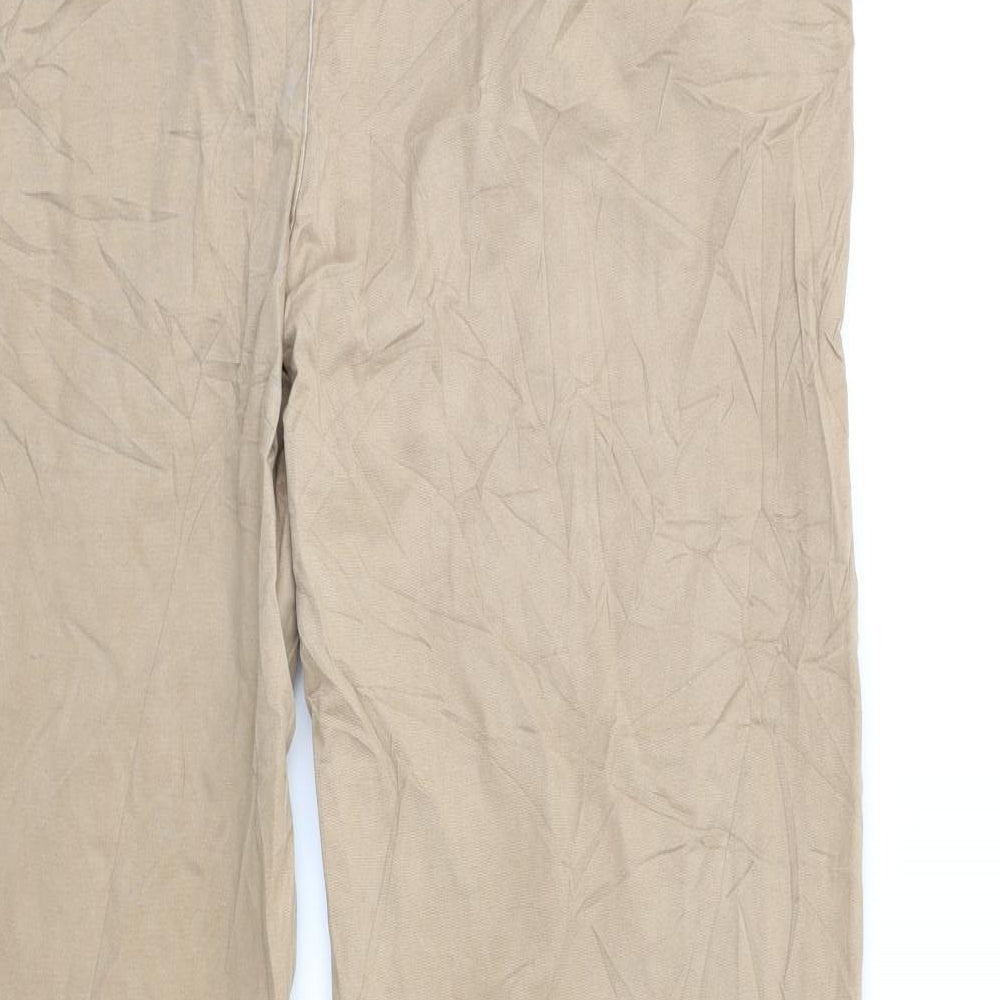 Bonprix Womens Brown Chino Trousers Size 20 L28 in