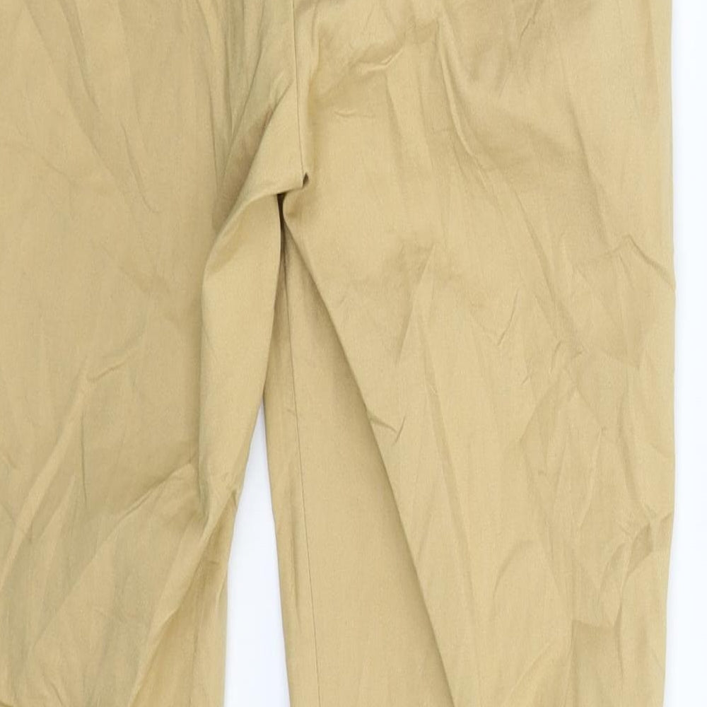 Stockholm Womens Beige Chino Trousers Size 28 in L25 in