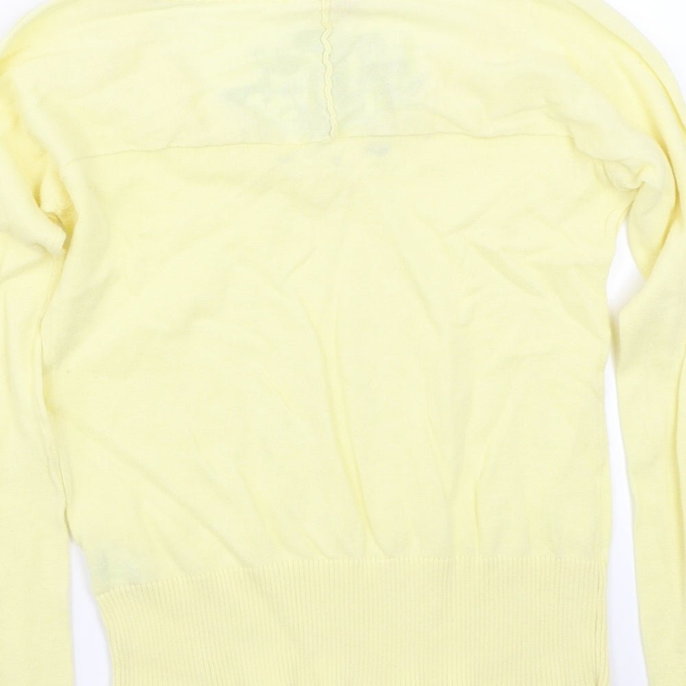 H&M< Womens Yellow Pullover Jumper Size 36