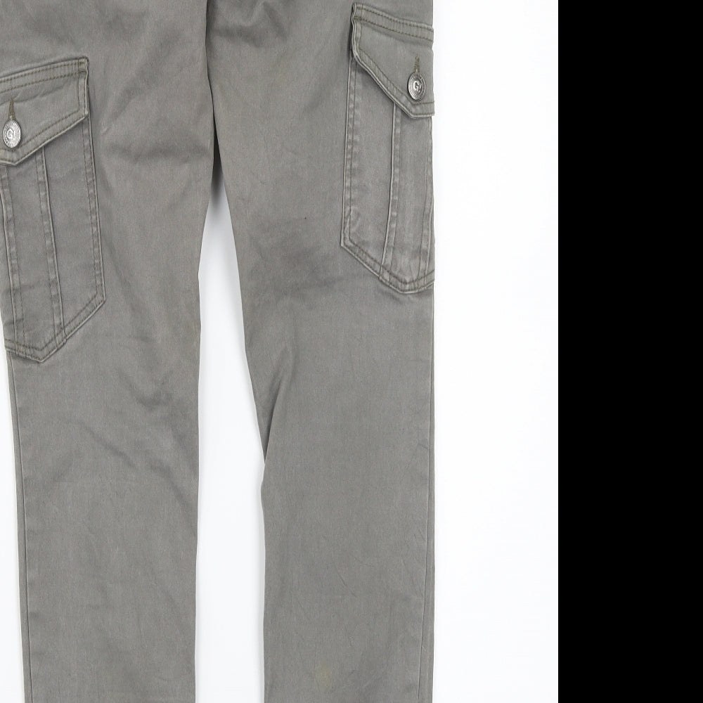Gina Womens Grey Straight Jeans Size 42 L30 in