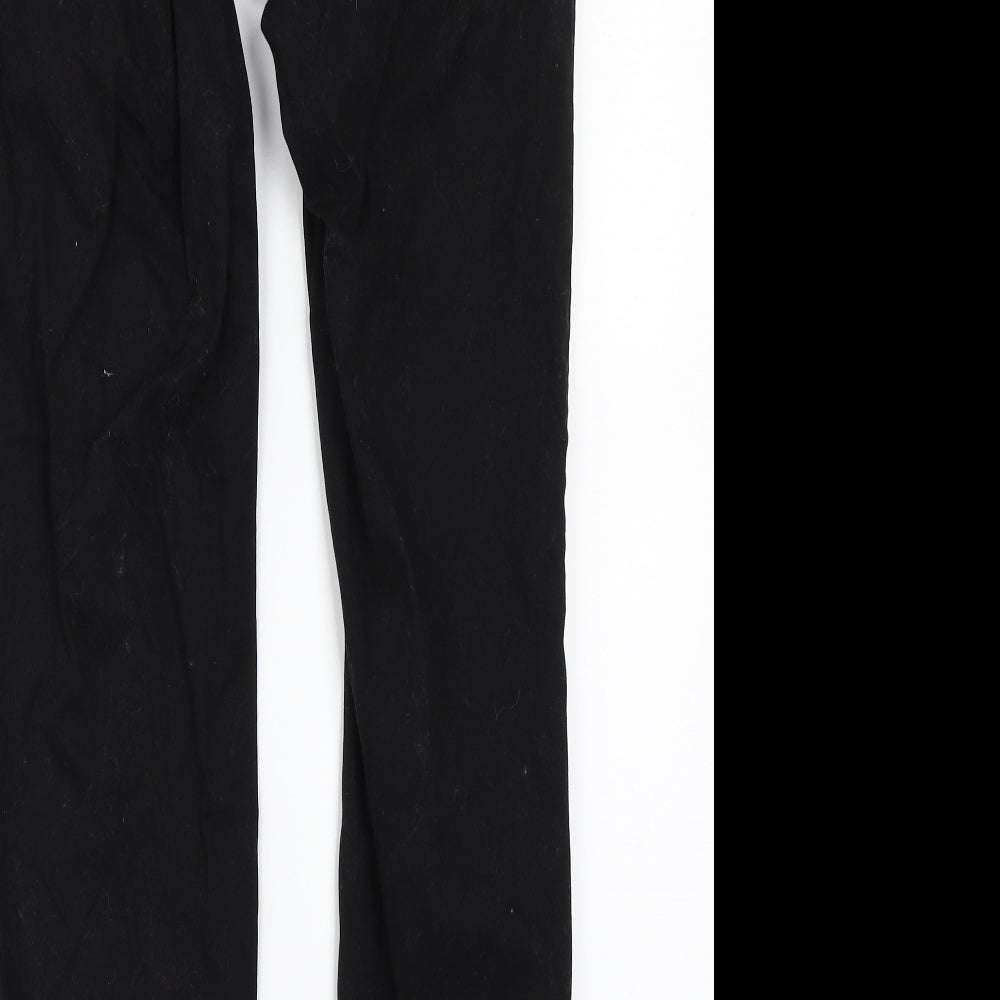 H&M Womens Black Trousers Size 34 L28 in
