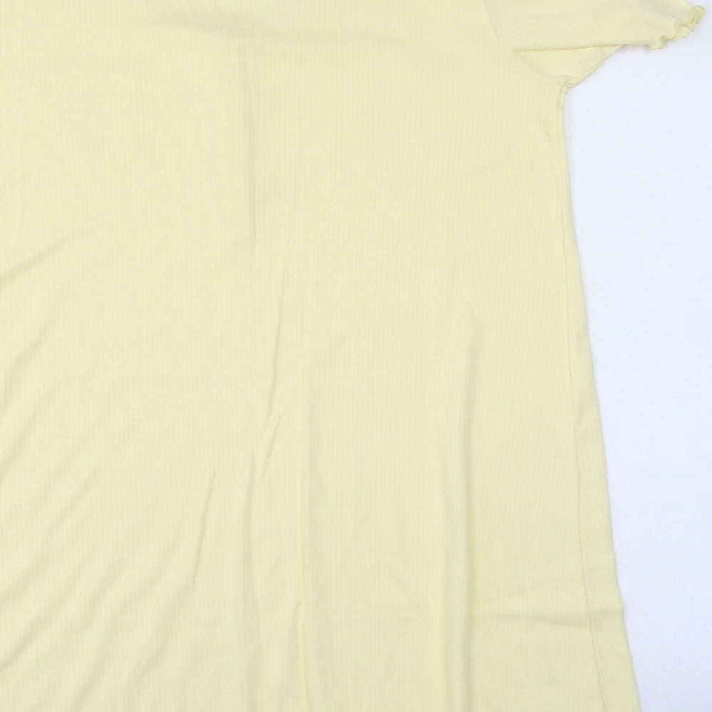 Classics Womens Yellow T-Shirt Dress Size 12