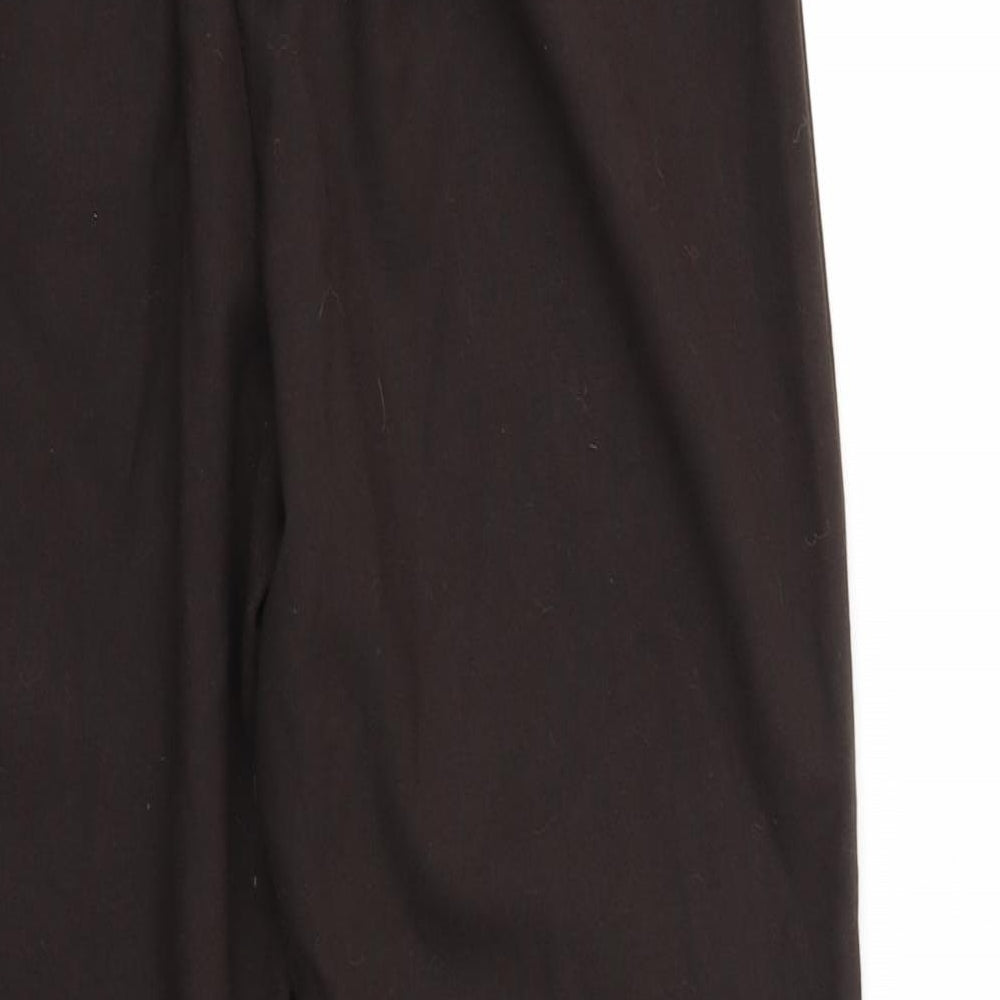 F&F Womens Brown Trousers Size 10 L25 in
