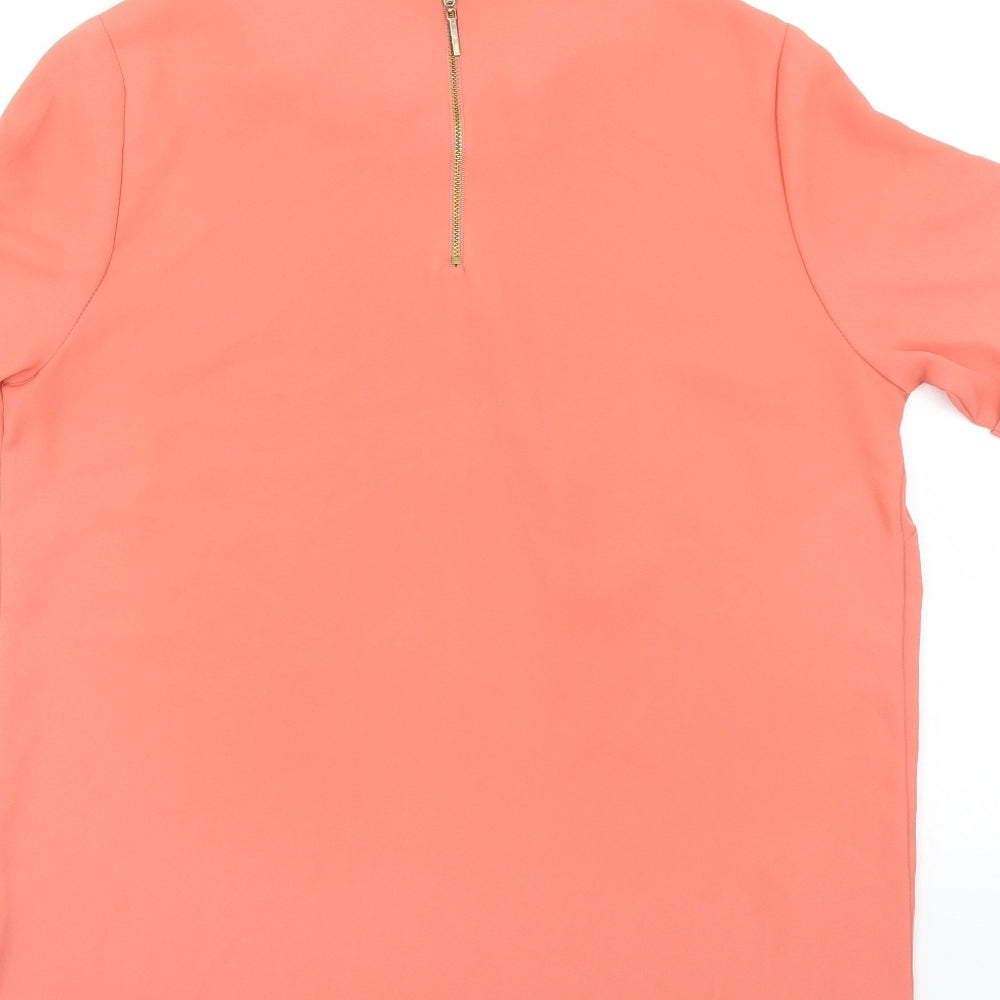 Atmosphere Womens Orange Basic Blouse Size 12