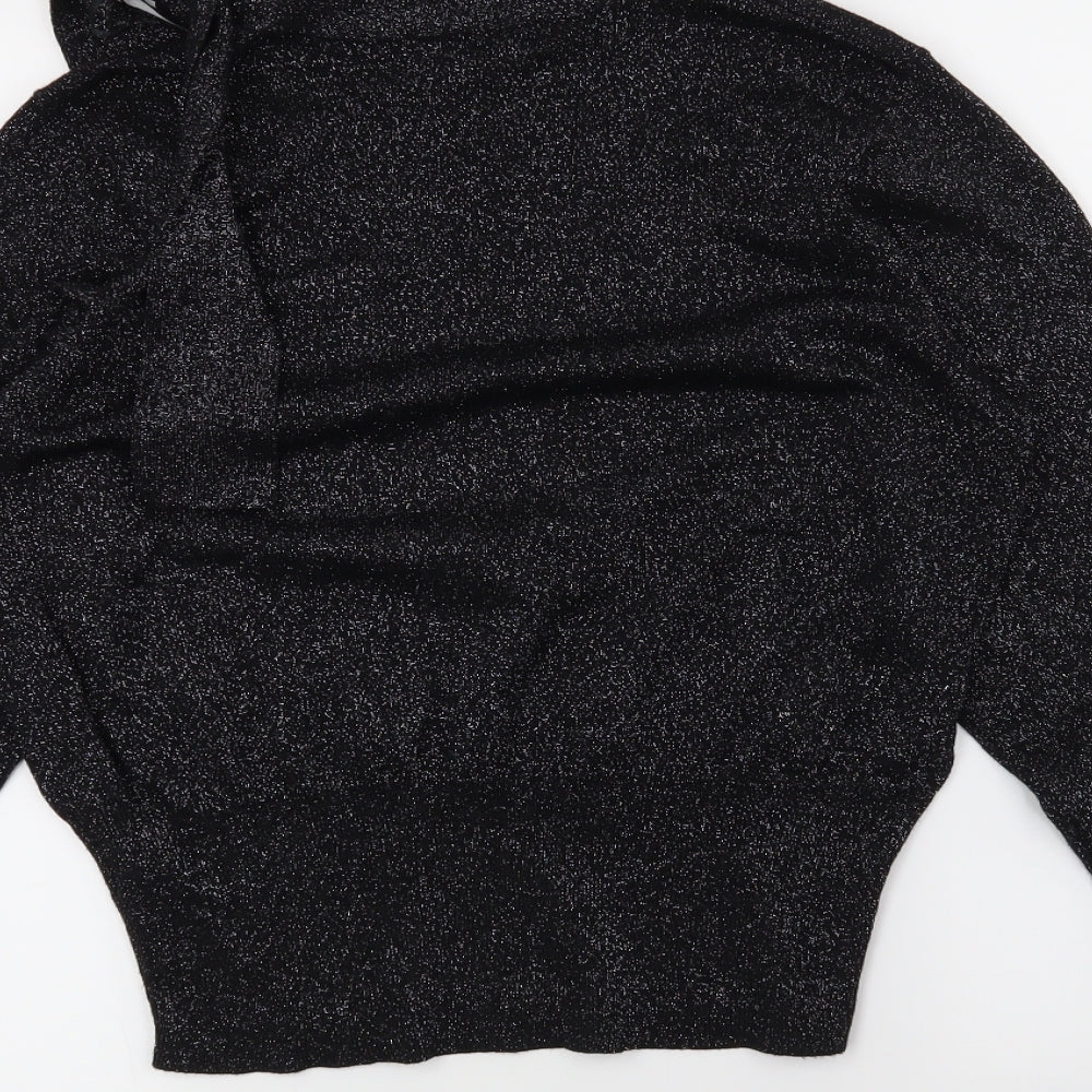M7S Womens Black Pullover Jumper Size 14