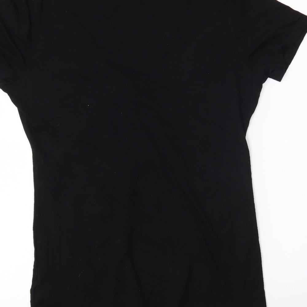 Debenhams Womens Black Basic T-Shirt Size 14