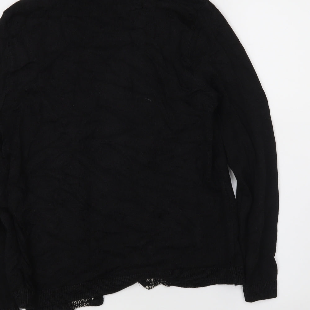 keeno Womens Black Pullover Jumper Size M